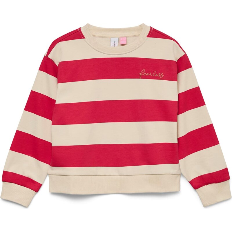 Vero Moda Girl Mikina VMVIOLA BEA nebielená / krvavo červená 67752196
