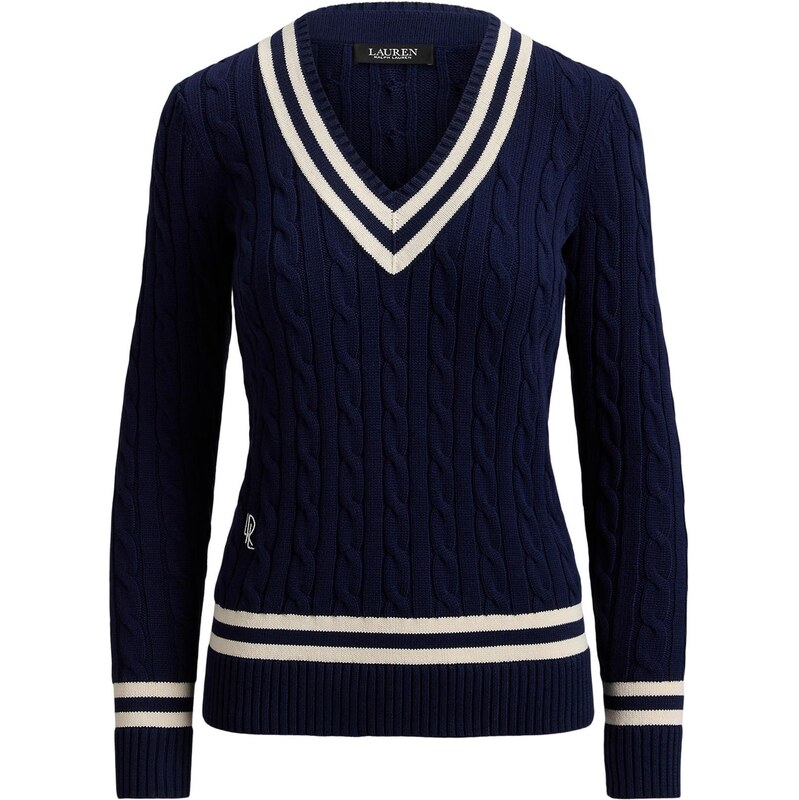Lauren Ralph Lauren Sveter námornícka modrá / biela 67752497