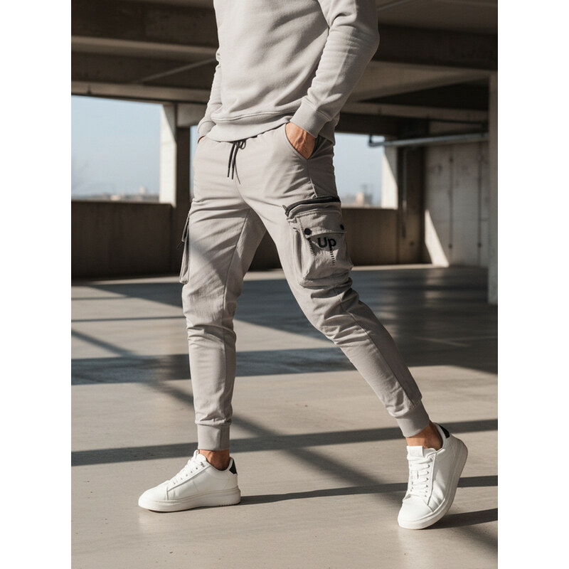 BASIC Sivé pánske kapsáče UX4156 49950947