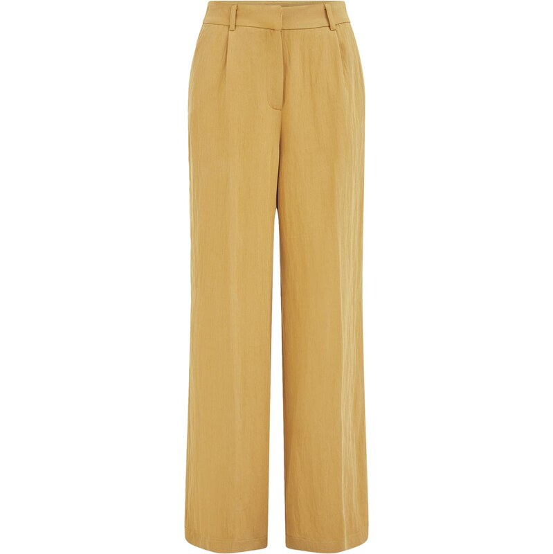 WE Fashion Nohavice s pukmi zlatá žltá 67752717