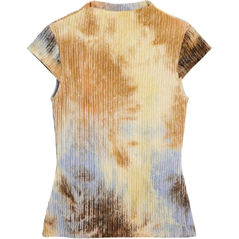 Desigual Tričko modrá / hnedá / žltá 67752738