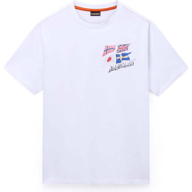 NAPAPIJRI Tričko Mahsa ružová / prírodná biela 67752760