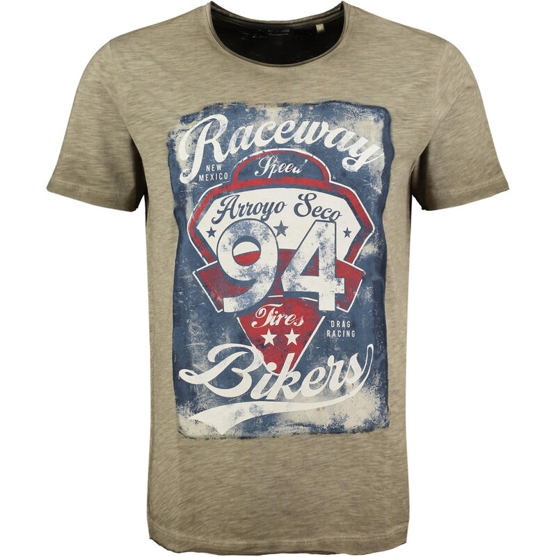 Key Largo Tričko KLRACEWAY námornícka modrá / kaki / červená / biela 67752800