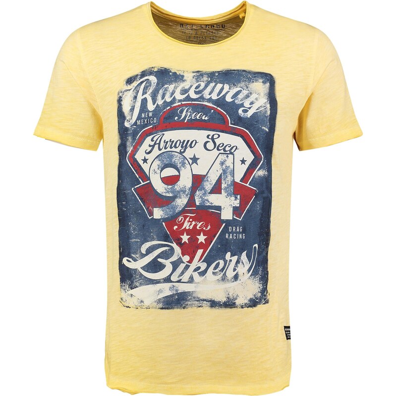 Key Largo Tričko KLRACEWAY námornícka modrá / svetložltá / červená / 67752801