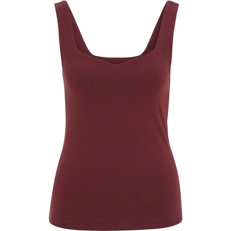 WE Fashion Top burgundská 67752862