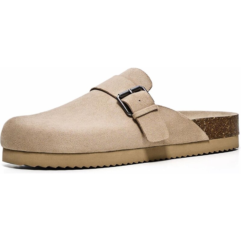 Bershka Šľapky piesková 67752877