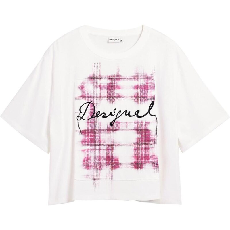 Desigual Tričko fialová / čierna / biela 67752913