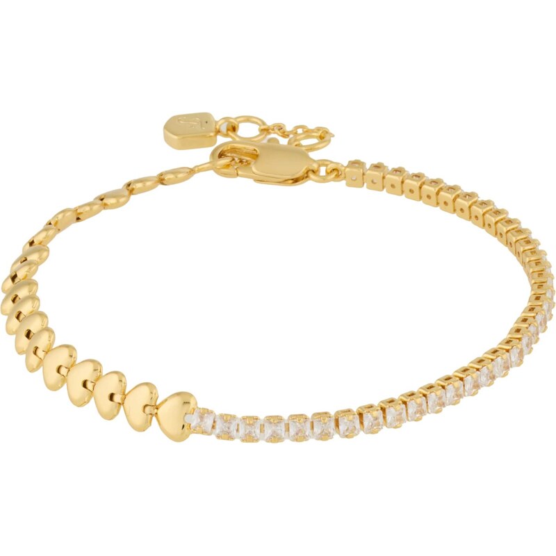 FOSSIL Náramok Sutton zlatá / priehľadná 67753092