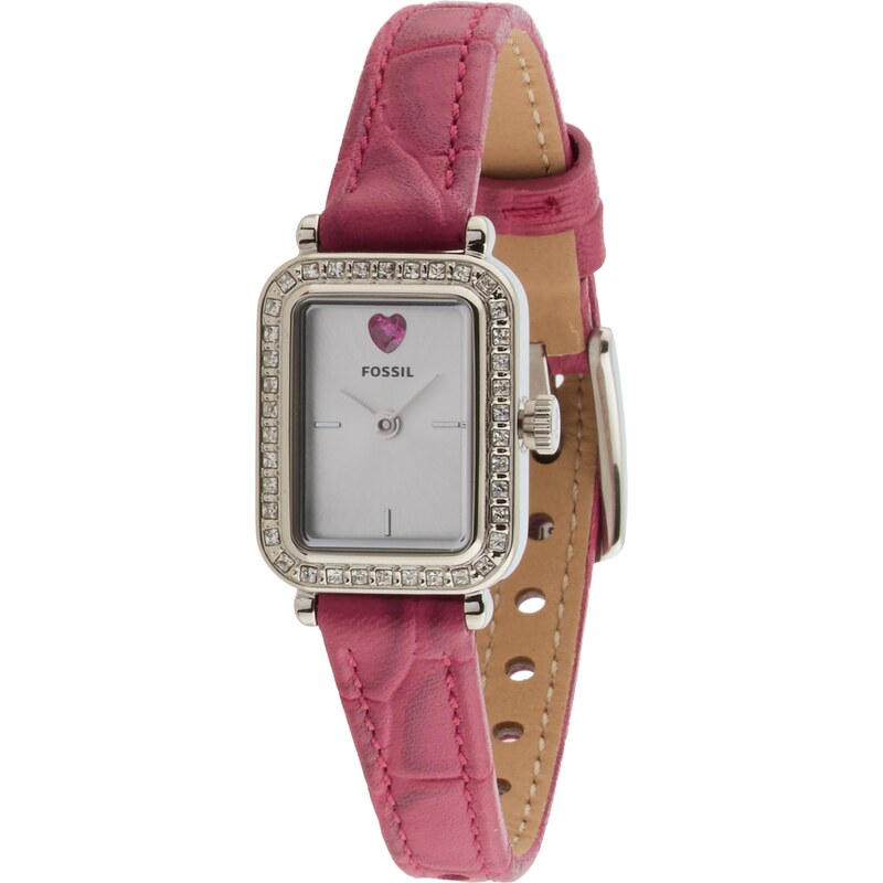 FOSSIL Analógové hodinky RAQUEL burgundská / strieborná 67753093