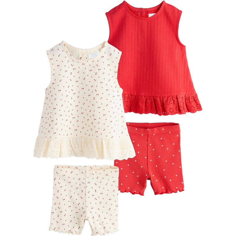 Next Set svetlobéžová / pastelovo zelená / červená 67753135