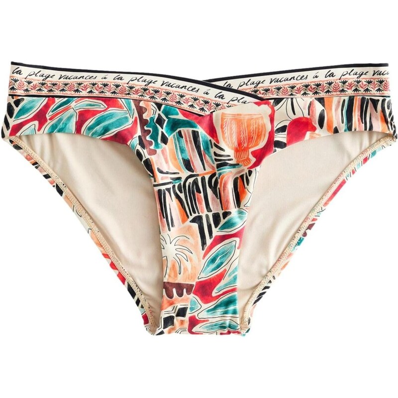 Next Bikinové nohavičky béžová / modrozelená / červená / čierna 67753142