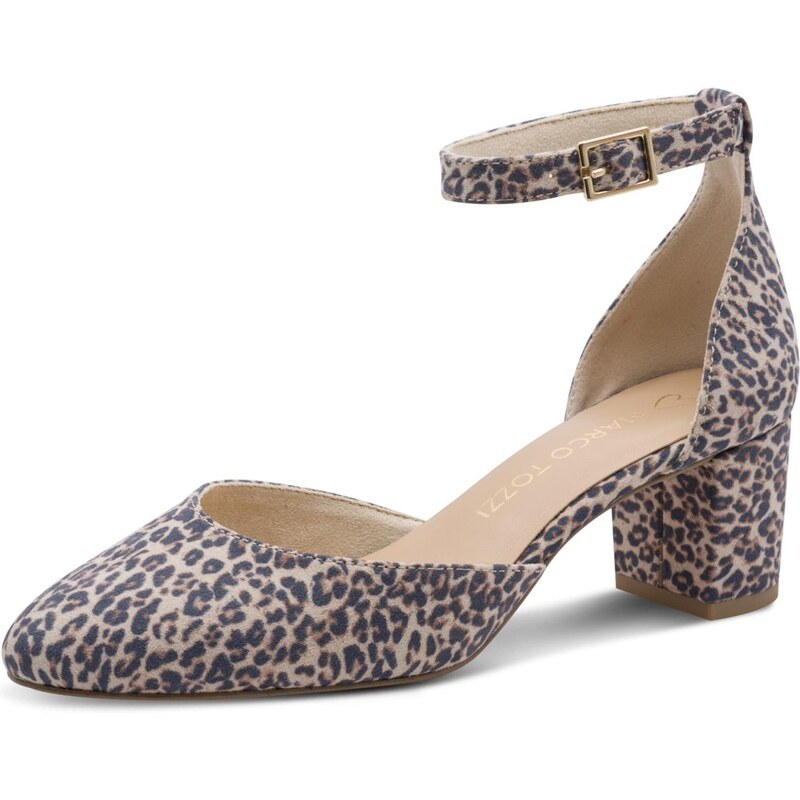 MARCO TOZZI Lodičky koňaková / kapučíno / antracitová 67753166