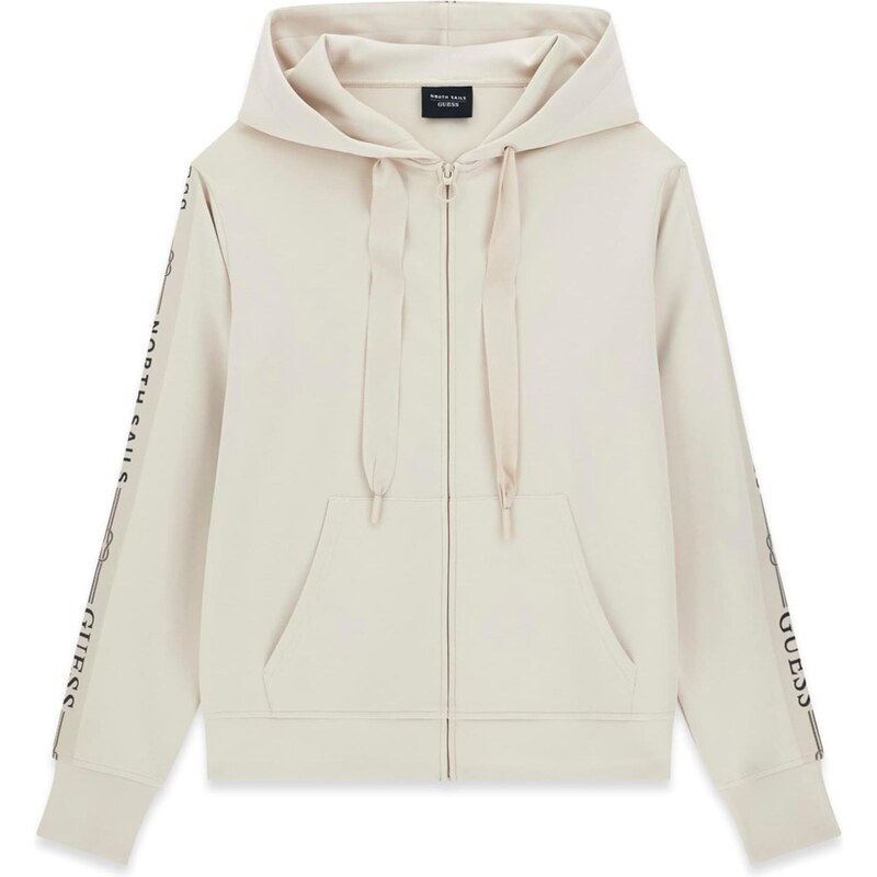 GUESS Tepláková bunda námornícka modrá / tmavošedá 67753190