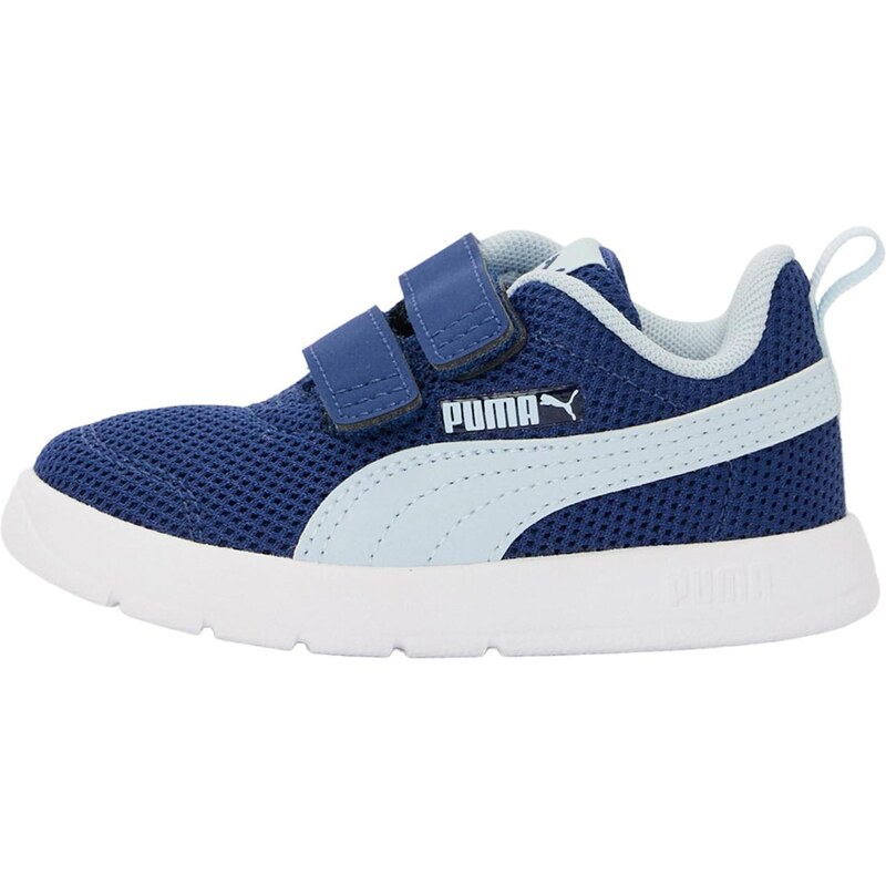 PUMA Tenisky Courtflex V3 pastelovo modrá / tmavomodrá 67753204