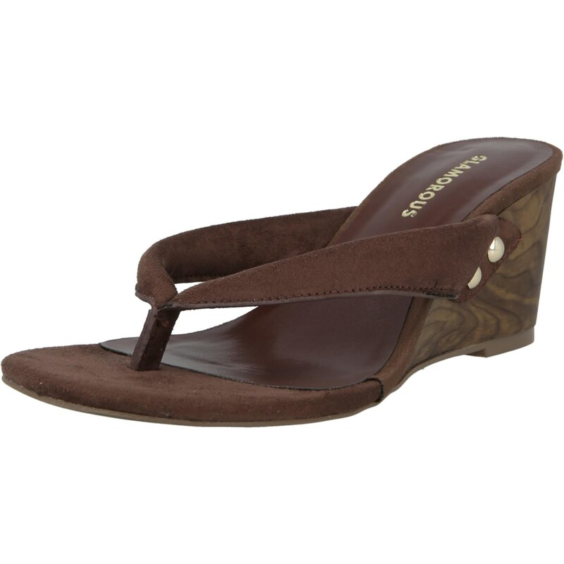 GLAMOROUS Žabky čokoládová 67753266