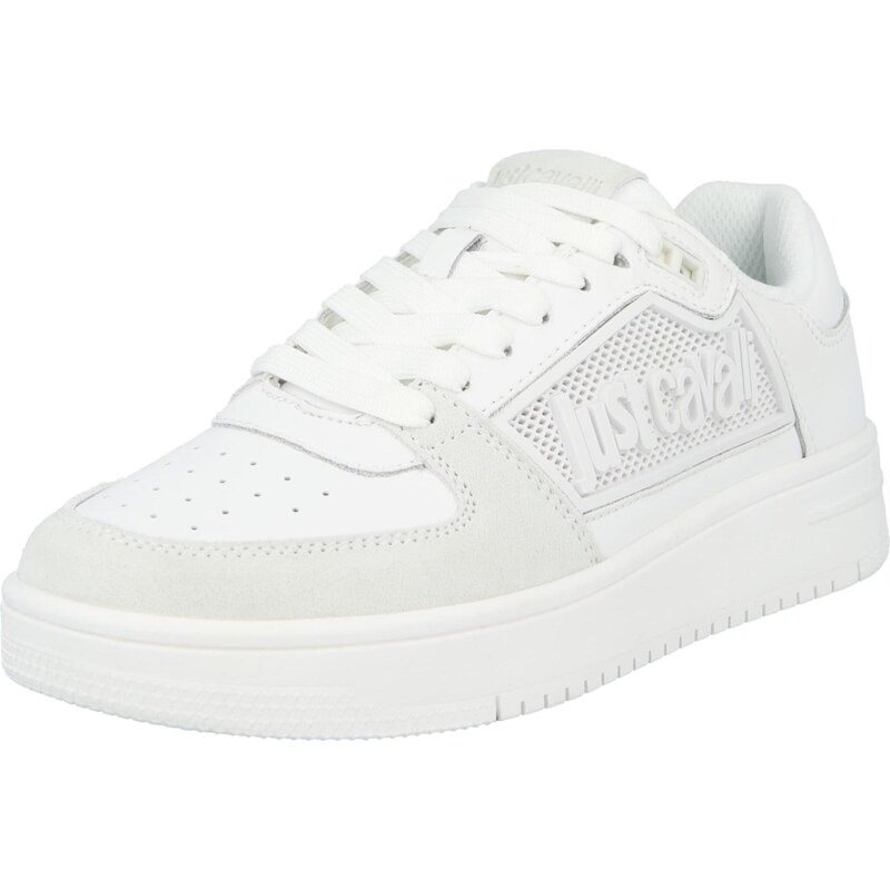 Just Cavalli Nízke tenisky FONDO AZULA svetlosivá / biela 67753261