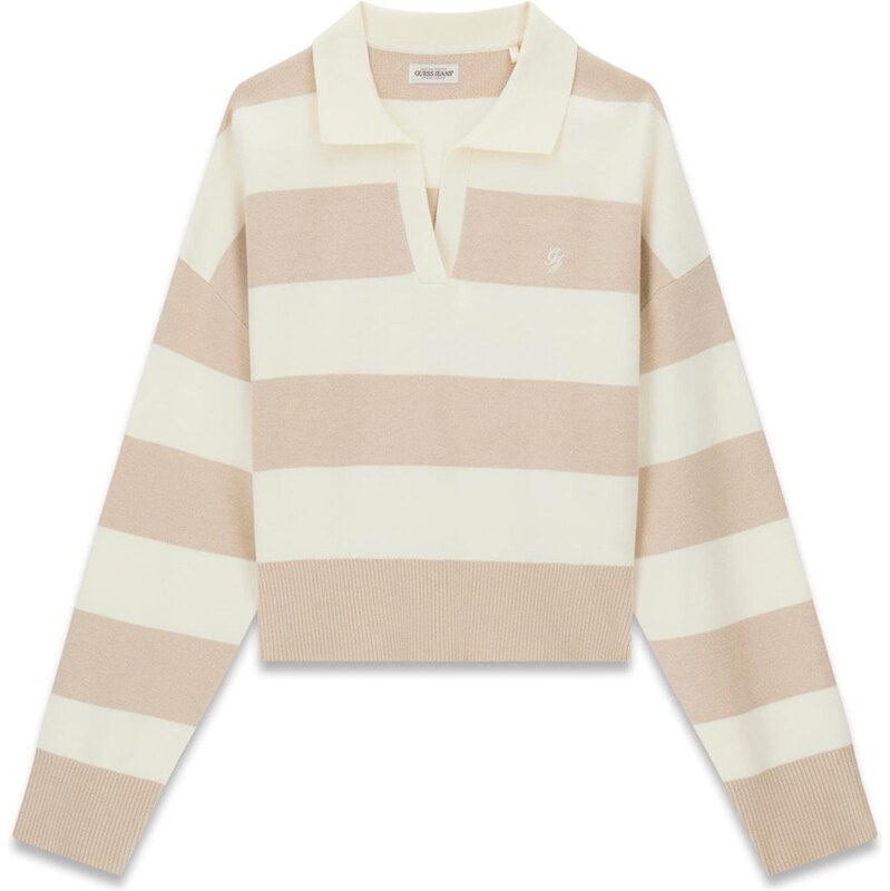 GUESS JEANS Sveter farba ťavej srsti / nebielená 67753308