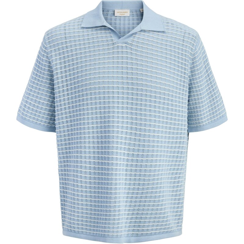 JACK & JONES Sveter JORNantucket svetlomodrá / biela 67753440
