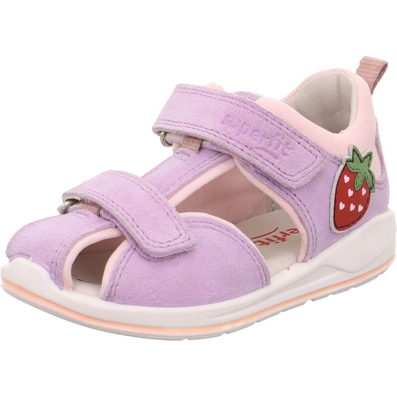 SUPERFIT Sandále BOOMERANG zelená / slivková / pastelovo ružová / 67753468