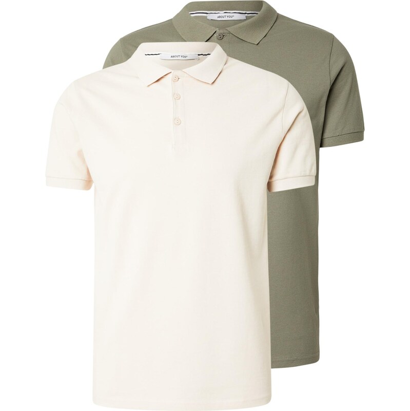 ABOUT YOU Tričko Sinan béžová / zelená 67753537