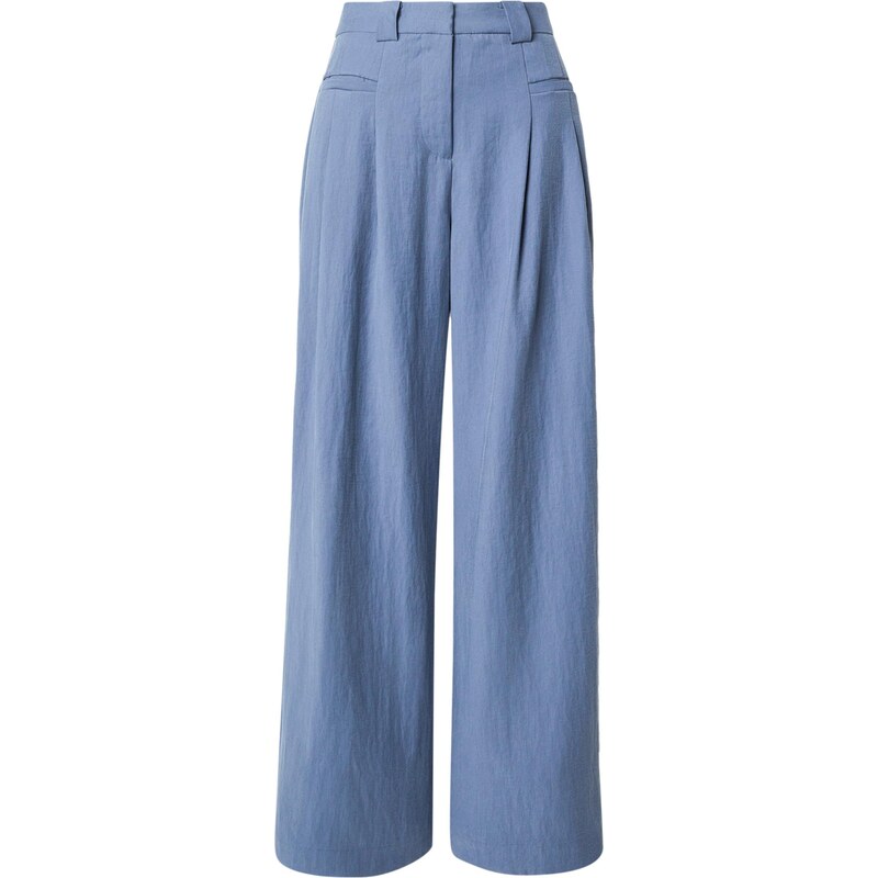 MSCH COPENHAGEN Plisované nohavice Frode modrá 67753525