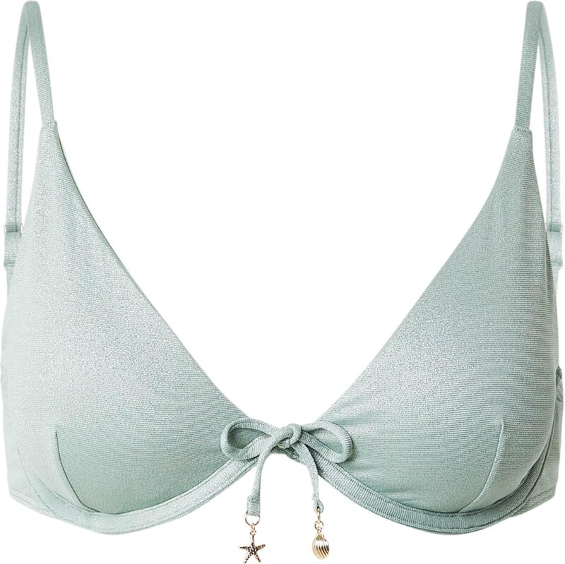 HOLLISTER Bikinový top svetlozelená 67753544