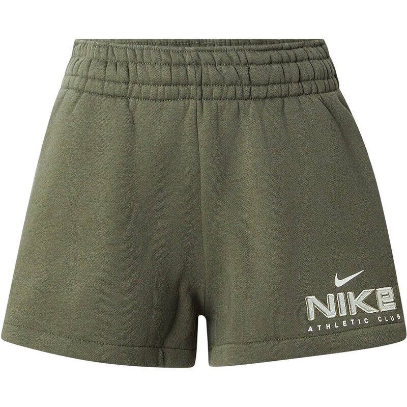 Nike Sportswear Nohavice CLS+ FLC olivová / pastelovo zelená / biela 67753568