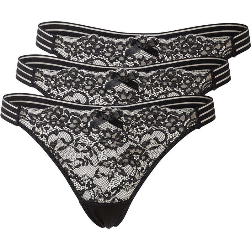 Hunkemöller Tangá Sully čierna 67753618