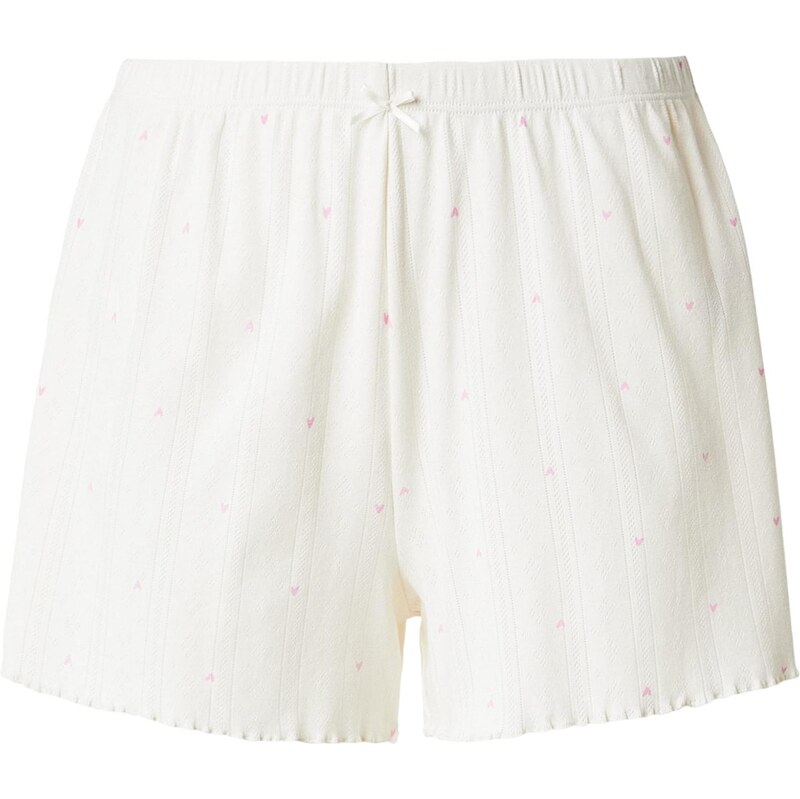 Hunkemöller Pyžamové nohavice eozín / biela 67753638