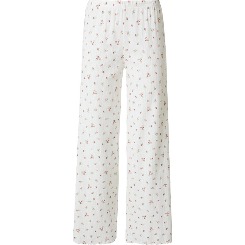 Lindex Pyžamové nohavice zelená / ružová / biela 67753647