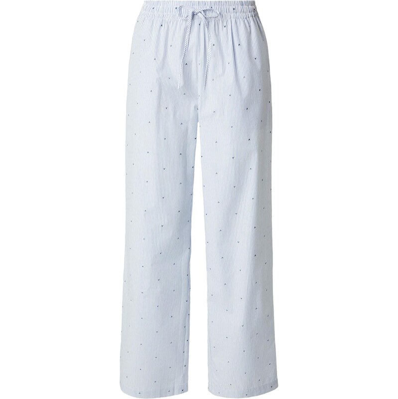 Hunkemöller Pyžamové nohavice námornícka modrá / svetlomodrá / biela 67753640