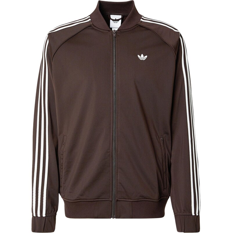 ADIDAS ORIGINALS Prechodná bunda BRITCORE hnedá / biela 67753682