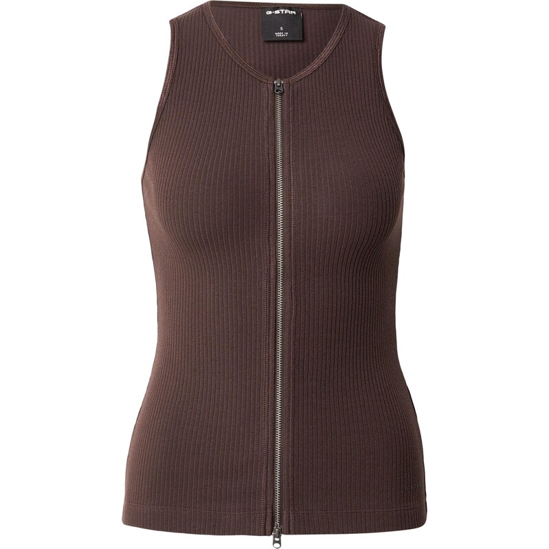 G-STAR Vyšívaný top tmavohnedá 67753690