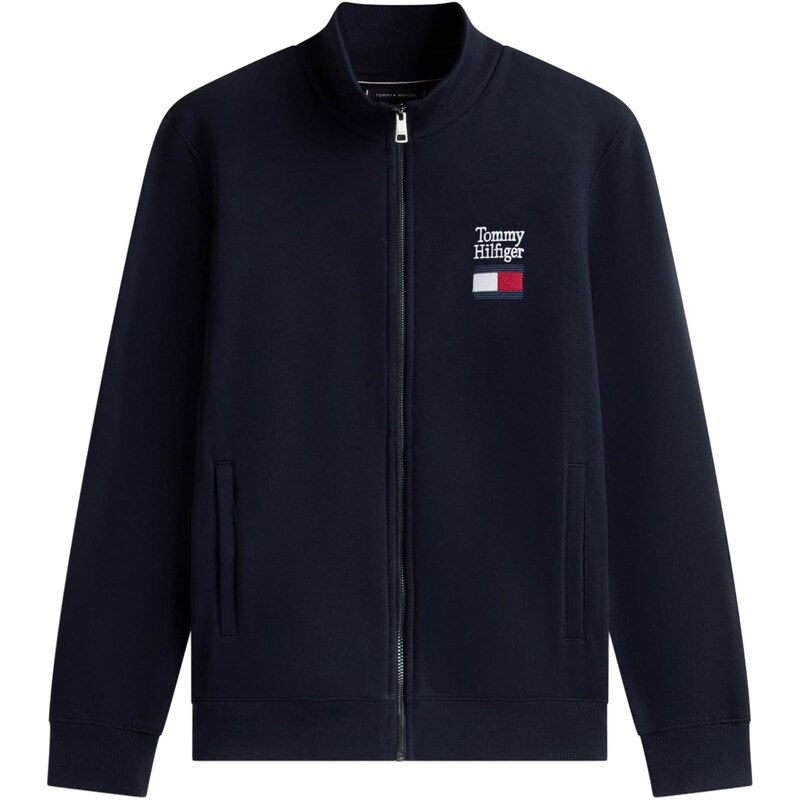 TOMMY HILFIGER Tepláková bunda námornícka modrá 67753694