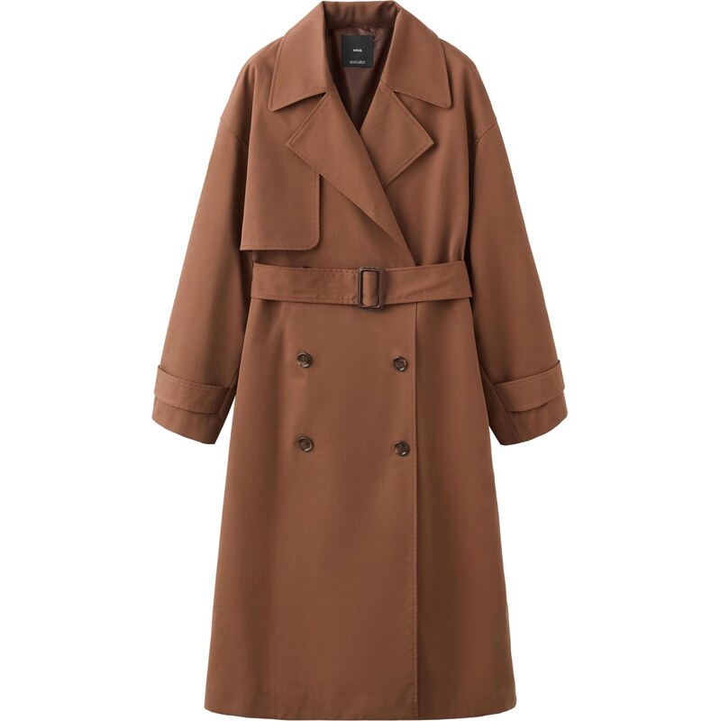 MANGO Prechodný kabát DELHI karamelová 67753714