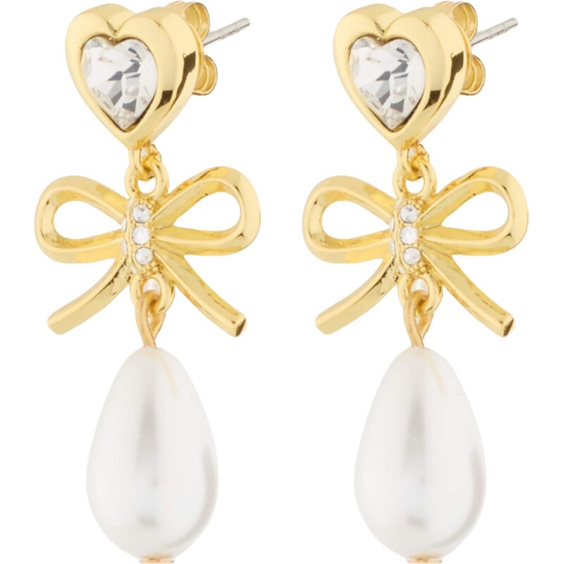 Ted Baker Náušnice IVY zlatá / priehľadná / perlovo biela 67753722