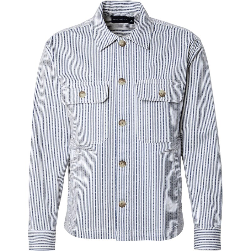 Abercrombie & Fitch Košeľa modrá / modrosivá / biela 67753774