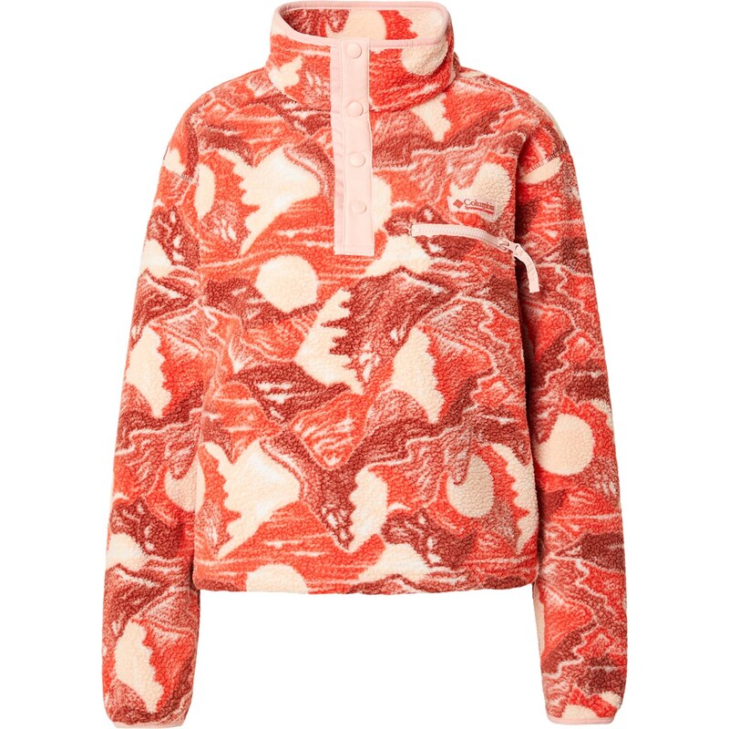 COLUMBIA Športový sveter Helvetia II piesková / tmavooranžová / 67753805