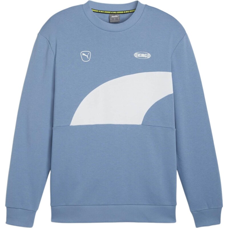 PUMA Športová mikina modrá / biela 67750874