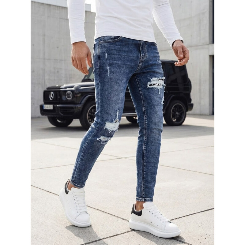 Pánske rifle Farba modrá DSTREET UX4235 65597983