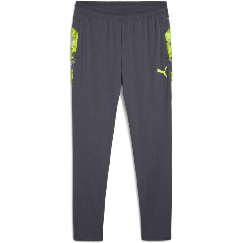 PUMA Športové nohavice IndividualCUP sivá / limetová 67751165