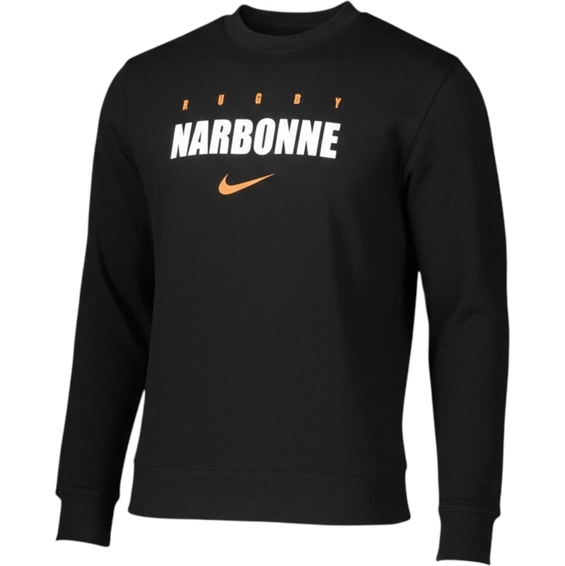 NIKE Športová mikina Team Club oranžová / čierna / biela 67752334