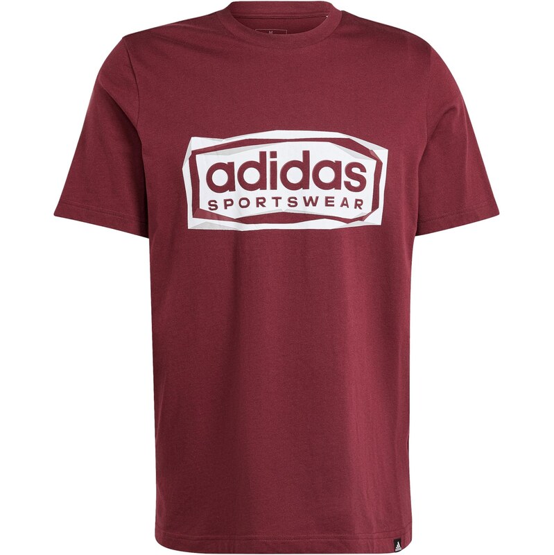 ADIDAS SPORTSWEAR Funkčné tričko vínovo červená / biela 67752399