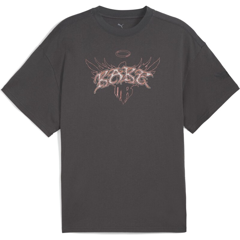 PUMA Tričko tmavosivá / oranžová / biela 67752411