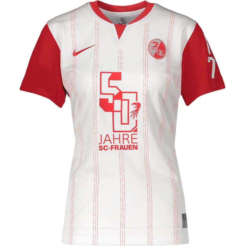 NIKE Dres SC Freiburg merlotová / biela 67752293