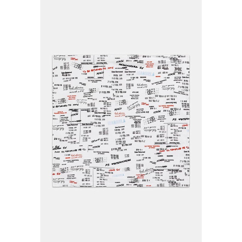 MM6 Maison Margiela šatka bavlnená 67758485