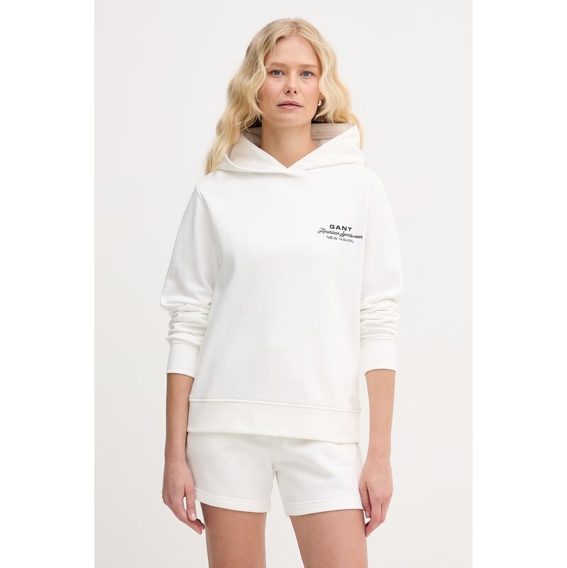 Gant mikina s kapucňou dámska bavlnená 67758556