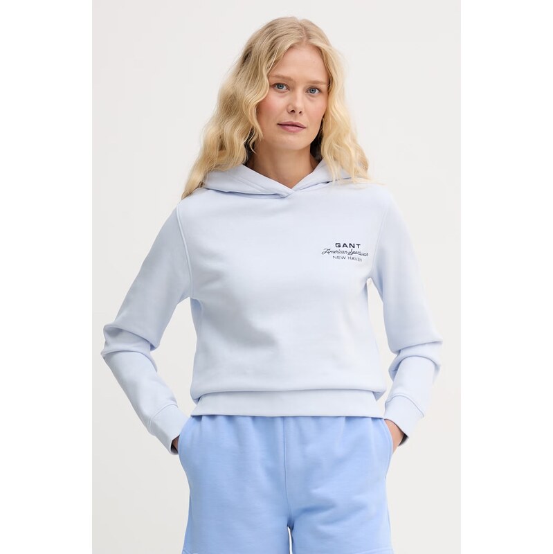 Gant mikina s kapucňou dámska bavlnená 67758557