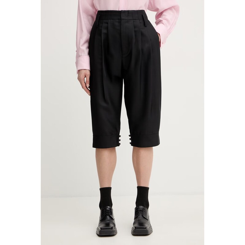 Kenzo elegantné šortky dámske vlnené 67758588
