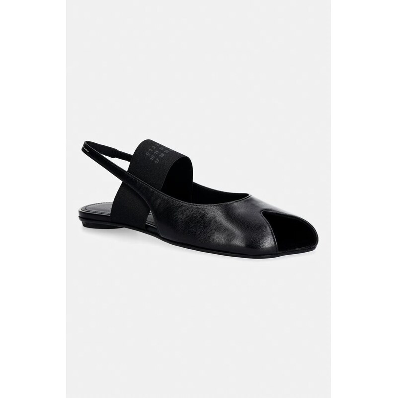 MM6 Maison Margiela sandále s otvorenou pätou dámske kožené 67758593